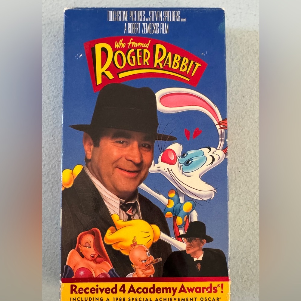 Disney Who Framed Roger Rabbit VHS - Blue and Red
